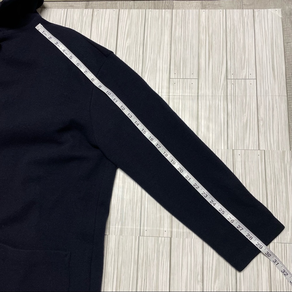 Andrea Jovine 100% Wool navy long sweater cardigan. - Picture 10 of 10